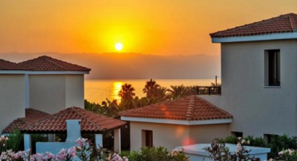 Couple buying a holiday home abroad