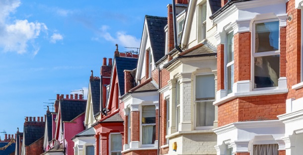 HMO row of houses