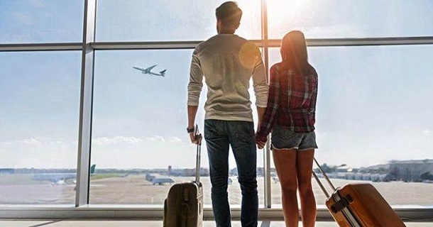couple first time travelling abroad