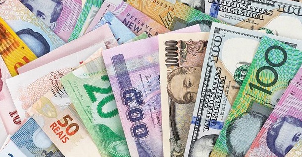 an array of different currency